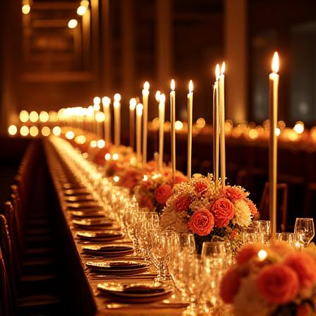 Stimmungsvolles Gala-Dinner in einer modernen Berliner Location